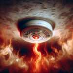 Smoke-alarm-with-smoke-coming-out